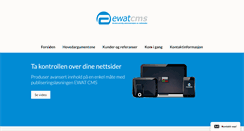 Desktop Screenshot of ewat.no